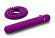 Фиолетовый мини-вибратор Le Wand Baton с текстурированной насадкой - 11,9 см.