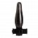 Дымчатая анальная мини-пробка с вибропулей Vibrating Bum Tickler Mini Anal Plug - 6,3 см.