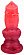 Красный фаллоимитатор  Акита large  - 27,5 см.