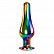 Радужная металлическая пробка Rainbow Metal Plug Large - 12,9 см.