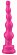 Ярко-розовый анальный стимулятор-ёлочка - 14,5 см.