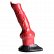 Красный фантазийный фаллоимитатор Hell-Hound Canine Penis Silicone Dildo - 19 см.