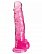 Розовый фаллоимитатор с мошонкой на присоске 8’’ Cock with Balls - 22,2 см.