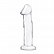 Прозрачный стеклянный фаллоимитатор 6’’ Glass Dildo With Veins   Flat Base - 15,2 см.