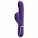 Фиолетовый вибратор-кролик с пульсацией Perdita - 22,8 см.